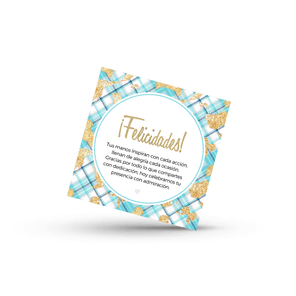 Tarjeta Manos de Seda