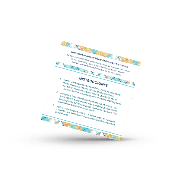 Tarjeta Manos de Seda